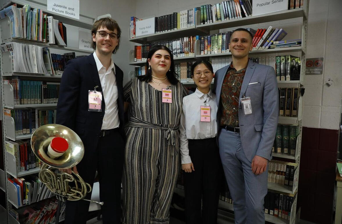 still from community outreach recital at the DC Jail.